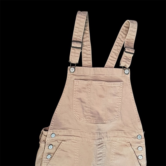 Old Navy Overalls Women's Size 6 Tan Light Stretch Skinny Excellent - Picture 4 of 9